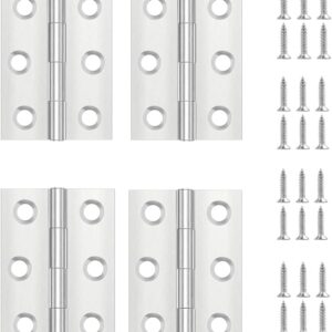 4 charnières inox invisibles 44x31 mm - Montage facile