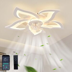 Ventilateur plafond LED silencieux 6 vitesses télécommande