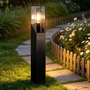 Lampe de jardin LED noire 60 cm - Glitzerlife IP65