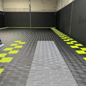 Dalles garage 3D gris foncé – Clipsables & Made in France
