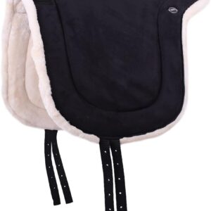 QHP Tapis de monte à cru en fourrure synthétique