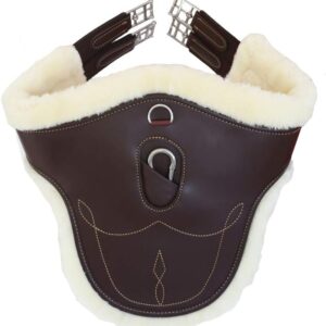 Sangle bavette en laine marron 125 cm - Kentucky Horsewear