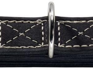 Collier Hunter Nubuck Noir L 45-65 cm