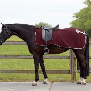 Couvre-Reins Ornemental QHP Rouge foncé - M