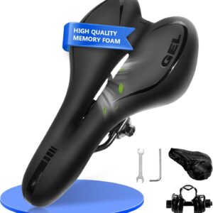 Selle Vélo Gel Confortable Homoto - Mixte & Anti-Douleurs