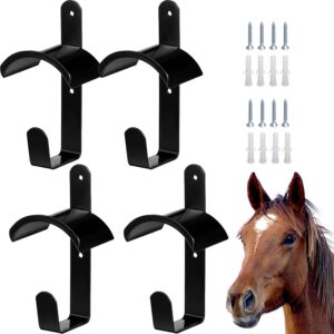 Lot 4 bridons cheval STFALI support anti-rouille