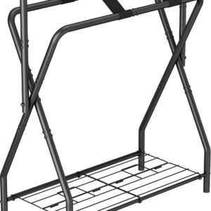 Support de selle pliable Queension® avec rangement, noir