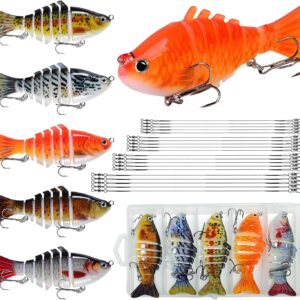 Kit 5 Leurres Carnassiers 15-30cm Anti-Oxydes