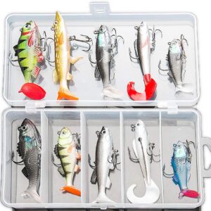 DONQL Leurres souples pour carnassiers - Truite/Brochet/Achigan