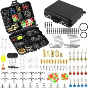 HOTUT Kit Pêche 204 Pcs - Accessoires & Boîte Organisée