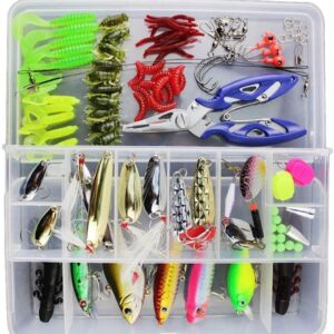 Kit Leurres Pêche 101pcs Vicloon - Tous Types & Boîte
