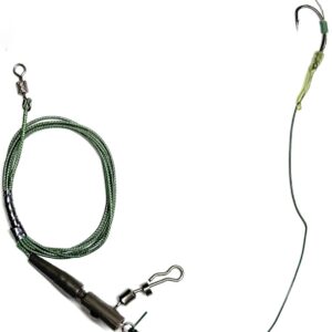 Kit Pêche Carpe 6# - Hameçons Acier Carbone + Rigs