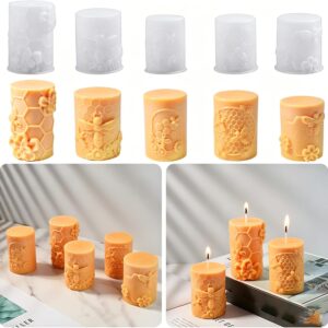 5 moules silicone nid d'abeille DIY créatif