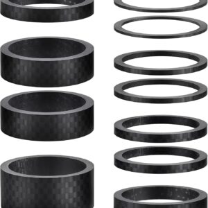 12 entretoises potence carbone 3K 1-1/8" - 6 tailles