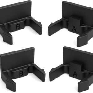 Lot de 4 clips plaque immatriculation Thule - Compatible EuroWay