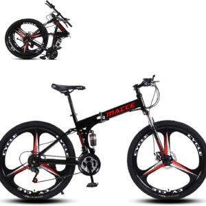 Vélo VTT 26" Pliable 21V Acier Carbone Double Frein Disque