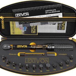 LEXIVON Clé dynamométrique vélo 1/4 2-26Nm avec embouts