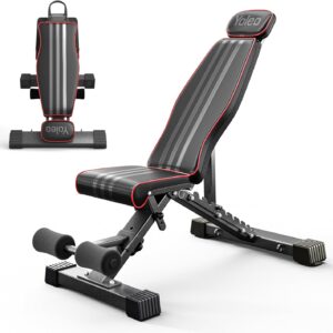 YOLEO Banc musculation pliable multifonction 300 kg