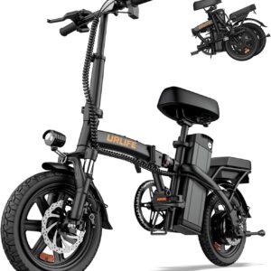URLIFE Vélo Électrique Pliant 14" - 60 km d'autonomie