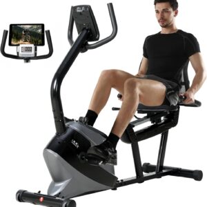 Vélo d'appartement semi-allongé ISE magnétique 8 niveaux