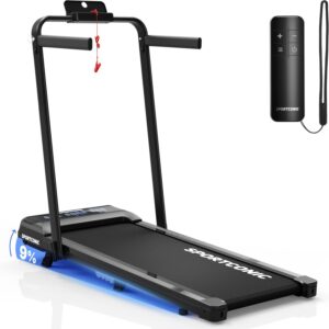Sportconic Tapis de Marche Pliable – Silencieux & Compact