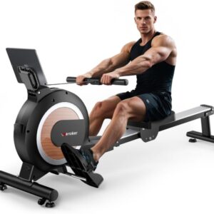 Rameur magnétique Wenoker pliable - 32 niveaux + Bluetooth