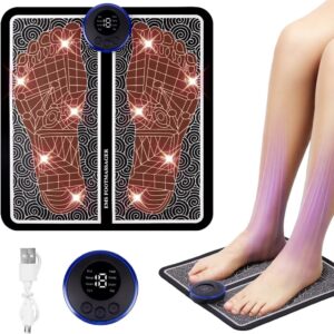 OSDUE Tapis Masseur Pieds Électrique 8 Modes & 19 Intensités