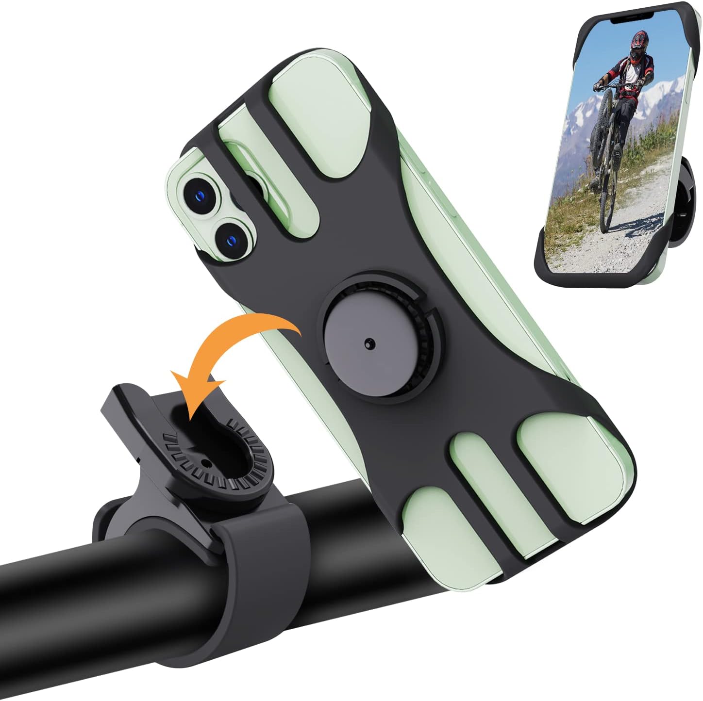 Support téléphone vélo & moto 360° - Haslaky