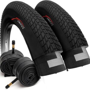 Pneus Pliable BMX 20" Fincci - Set 2 Pneus + Chambres