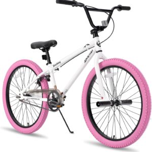 JOYSTAR Gemsbok 24" BMX Fille 8-13 Ans, Blanc