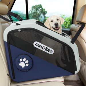 Cage transport chien pliable DAISTERN – Sécurité & Confort Bleu
