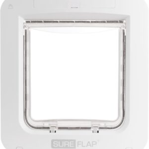 Chatière connectée SureFlap à puce électronique – Blanc