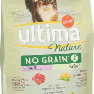 Ultima Nature Sans Céréales Bœuf 1,1kg pour Chat Adulte