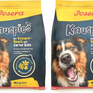 JOSERA Knuspies Canard 900 g x2 - Friandises légères pour chien