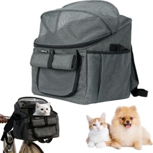 Panier vélo chien NAVESO 2 en 1 - Adaptable & Pliable