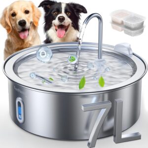 Fontaine à eau chien/chat FEELNEEDY 7L Inox