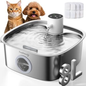 Fontaine à eau chat sans fil FEELNEEDY 8L - 5000mAh