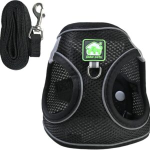 Harnais chien respirable ajustable noir - Kaiyzo