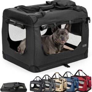 Caisse transport pliable lionto 70x52x50 cm - Noir