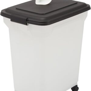 Boîte croquettes hermétique Iris Ohyama 40L, noir