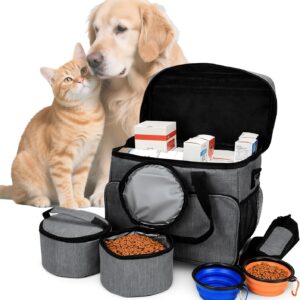 Sac de voyage chien 2 bols pliables - Fesatccoz
