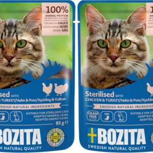 Bozita Nourriture Humide Chat Poulet Dinde 12x85g