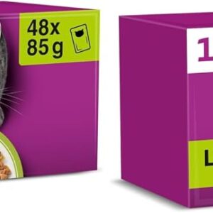 WHISKAS Repas Fraîcheur Mixte - 48 Sachets Chat Adulte
