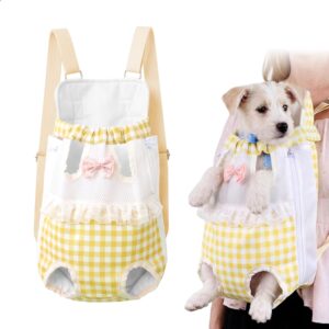 Sac à dos transport chien/chat jaune M (jusqu'à 4 kg)