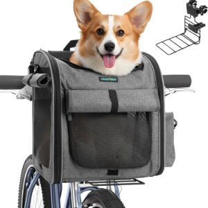 Panier vélo chien/chat DAISTERN 10KG - 4 en 1 pliable