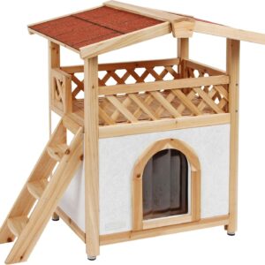 Maisonnette Tyrol Alpin Kerbl pour chat | 88x57x77 cm