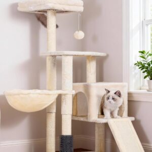 Arbre à chat Heybly HCT005SM – Confort & Jeu pour Minou