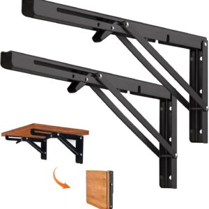 Équerre étagère pliante 400mm 2 pièces - Quanerba