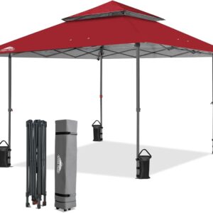 EAGLE PEAK Tente auvent 4x4m pliable 15,4 m² rouge