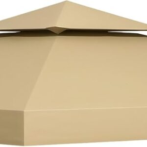 Toit de rechange tonnelle 3x3 m beige Outsunny